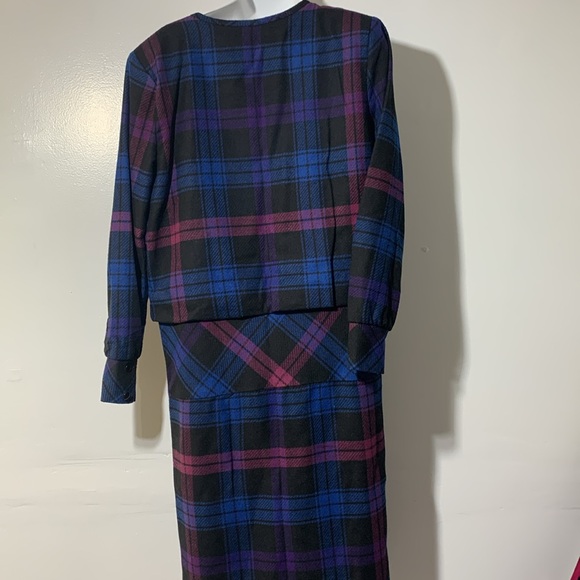 Vintage Wool Plaid Dress - Picture 7 of 7